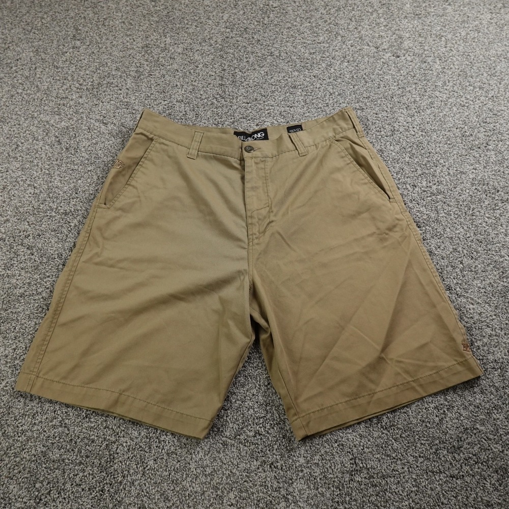 VTG Billabong Shorts Mens 38 Brown Tan Chino Bermuda Skate Surf Baggy Grunge Y2K